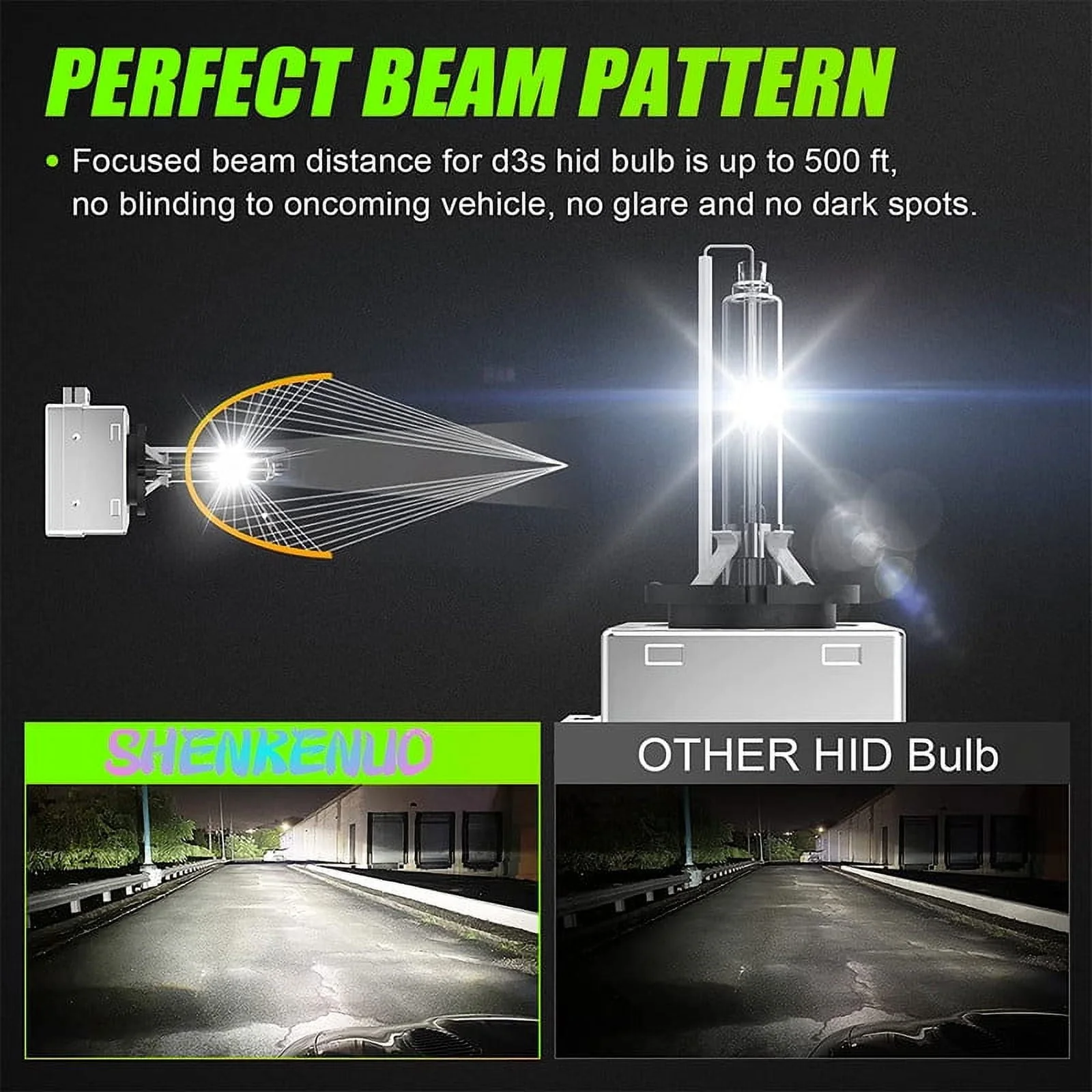 For Buick Enclave 2013-2015 2016 2017 2018 HID Xenon Headlight Bulbs D3S High/Low Beam 2pc