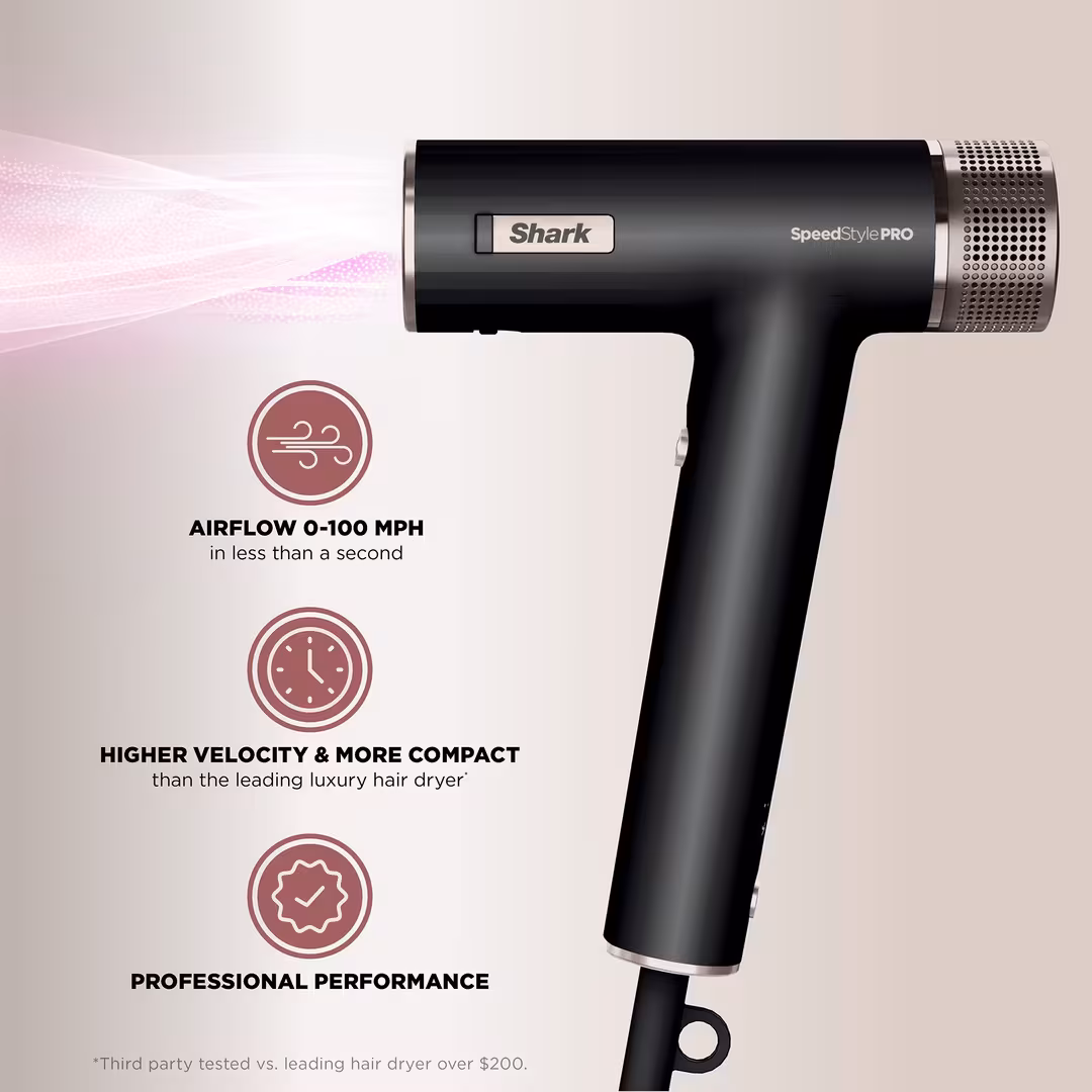 Shark Beauty  SpeedStyle Pro Professional Performance High-Velocity Hair Dryer System & Diffuser