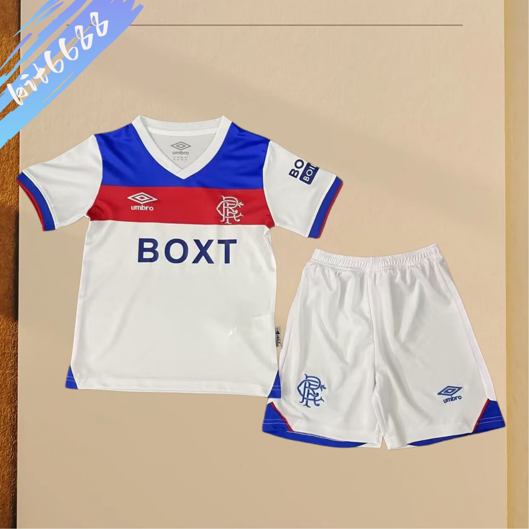 2025/2026 Glasgow Rangers Away Football shirt (Adult Kids Kit socks）