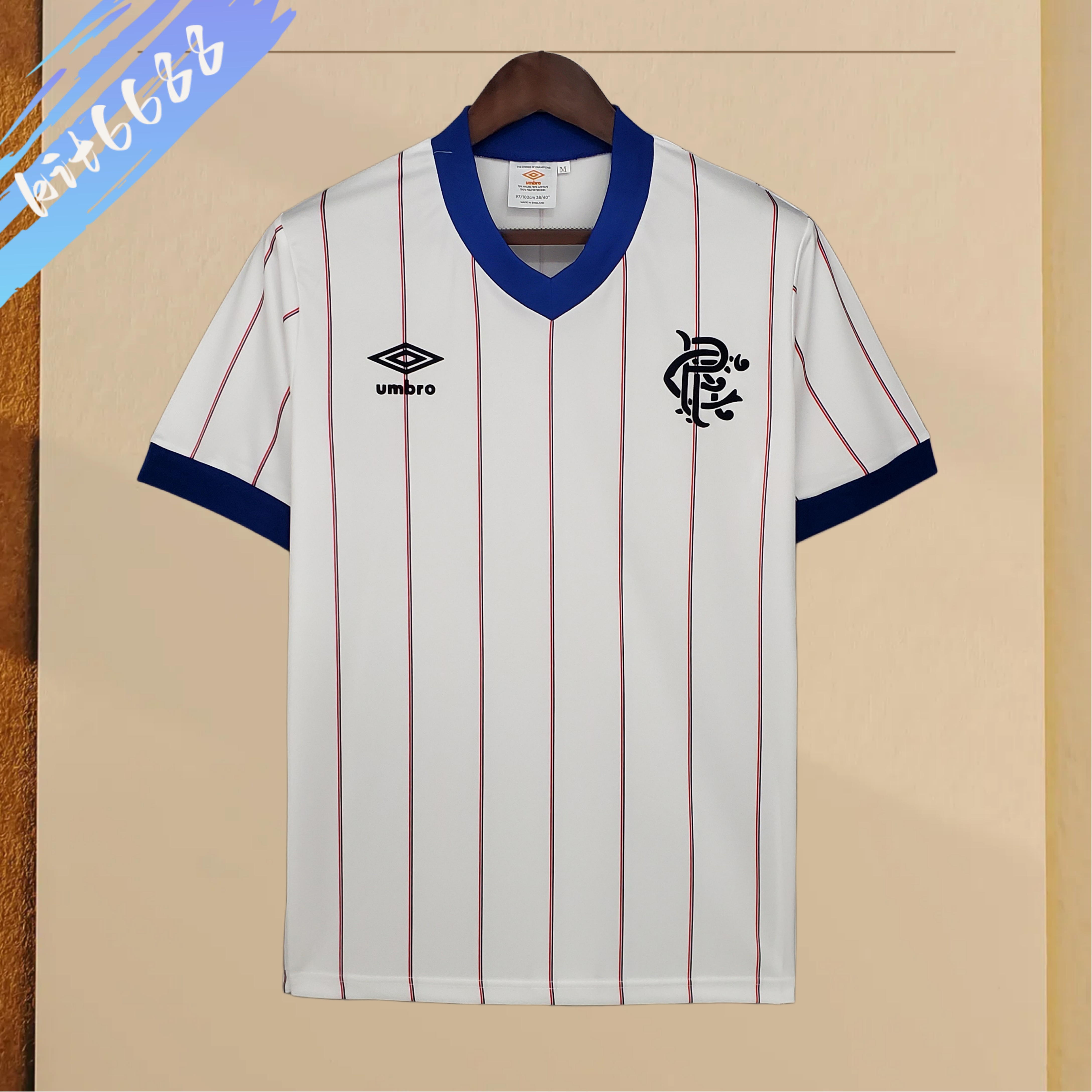 1982/1983 Glasgow Rangers Away Retro Football Shirt