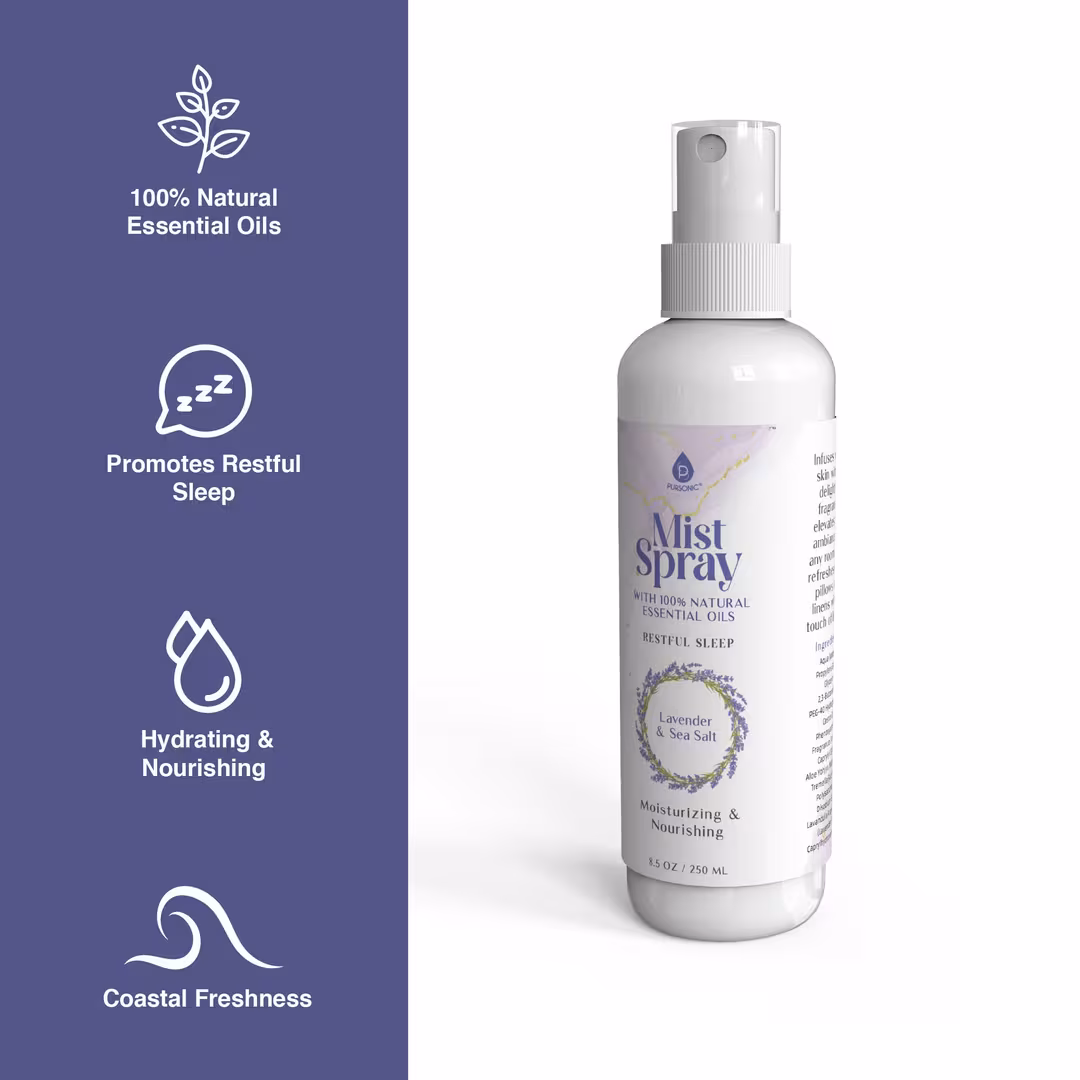 PURSONIC  Mist Spray with 100% Natural Essential Oils