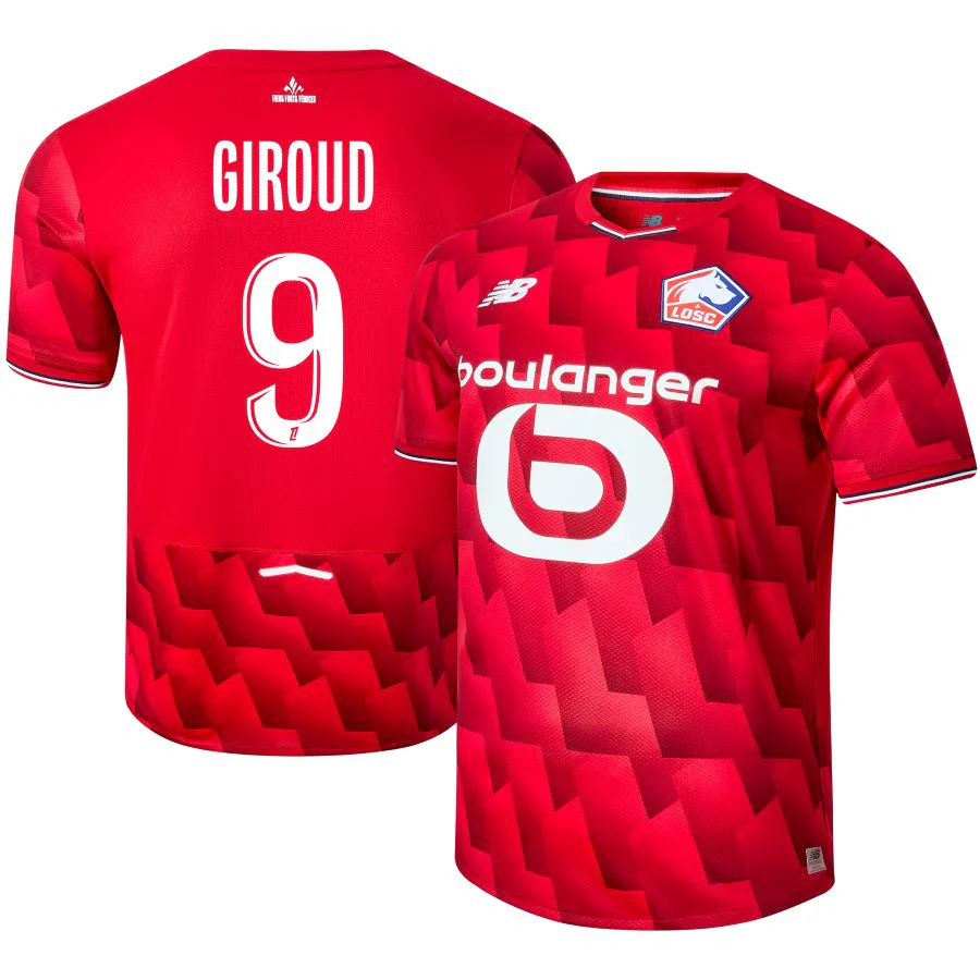 Lille Giroud LOSC Home Jersey Men 2025 2026