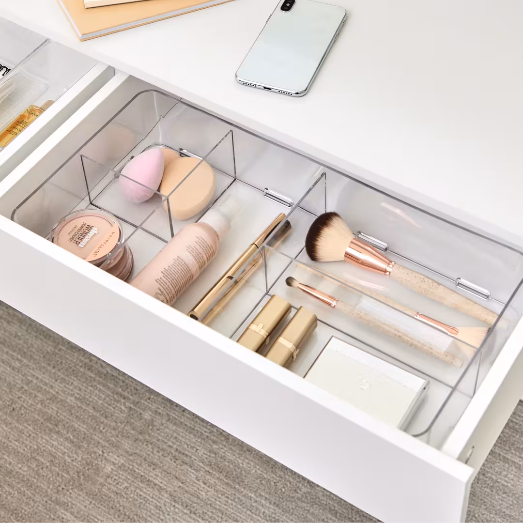iDesign  Clarity Interlocking Drawer Organizer