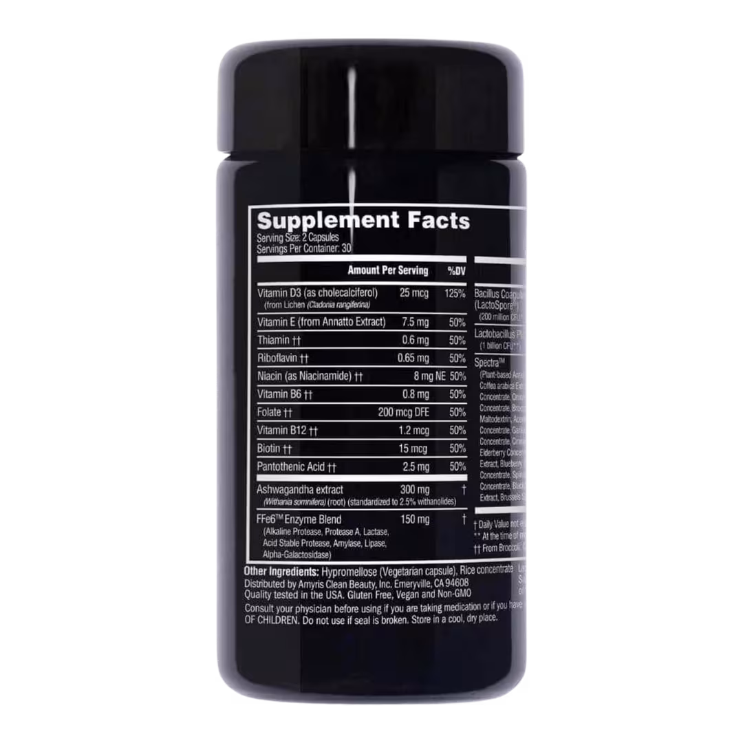 STRIPES BEAUTY by Naomi Watts  The Inside Addition Daily Menopause Symptom Support Probiotic Supplement + Vitamin Blend