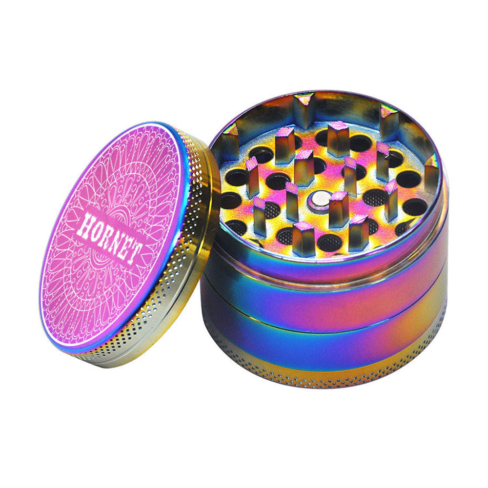 Rainbow Aluminium Alloy 2 Herb Grinder 4 Piece