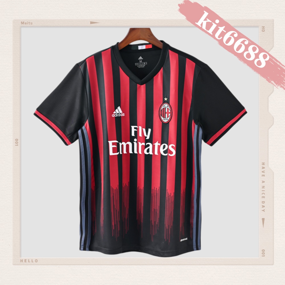 2016/2017 AC Milan Home Retro Football Shirt