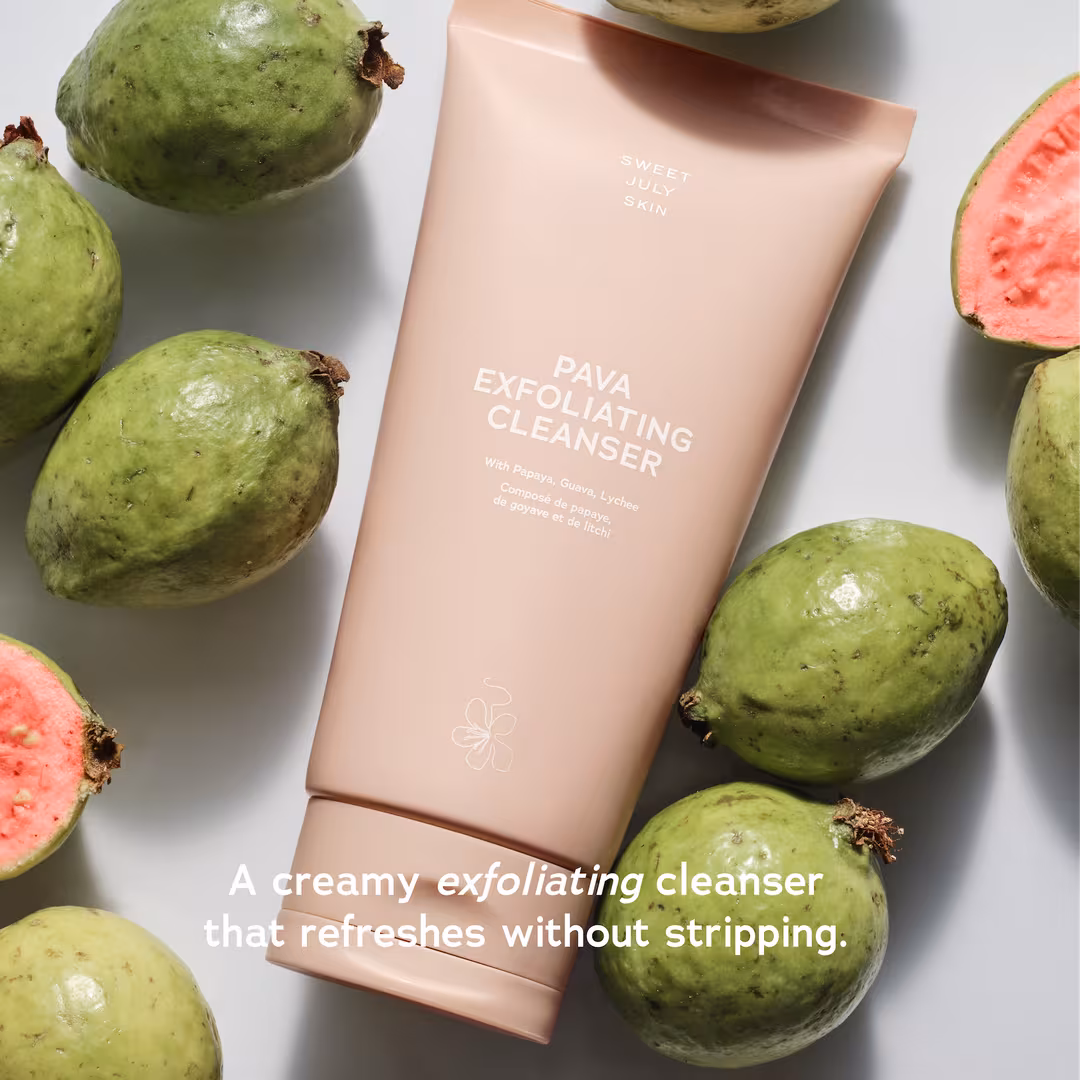 Sweet July Skin  Pava Exfoliating Cleanser