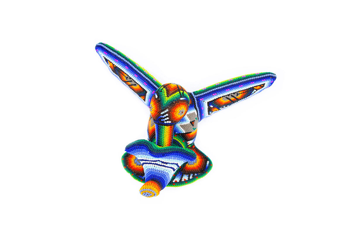 Colibrí Tulipán - Obra de Arte Huichol