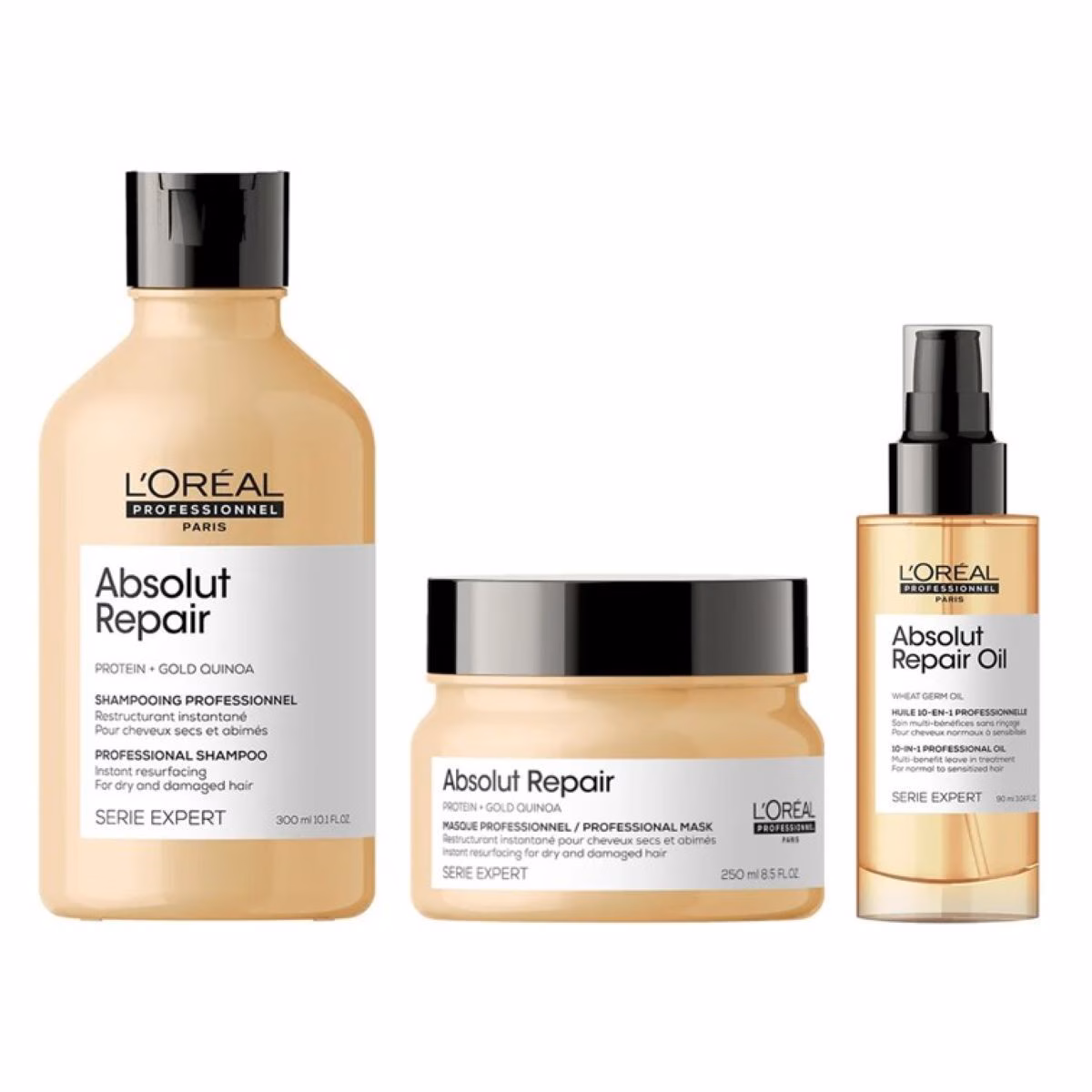 Absolut Repair 3er Set (Shampoo / Maske / Öl)