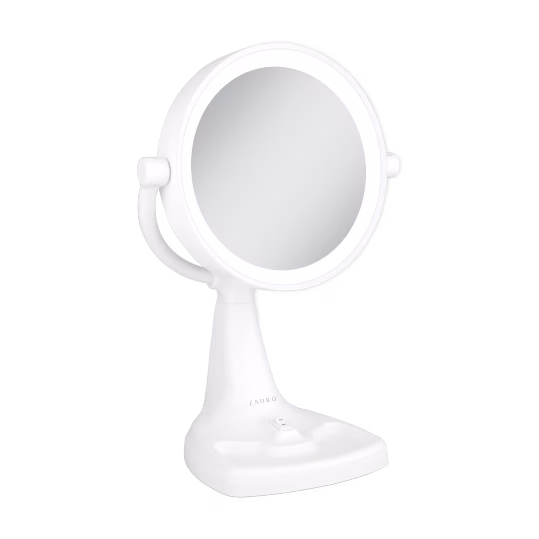 Zadro  Max Bright Lighted Makeup Mirror with 10X/1X, Storage Tray