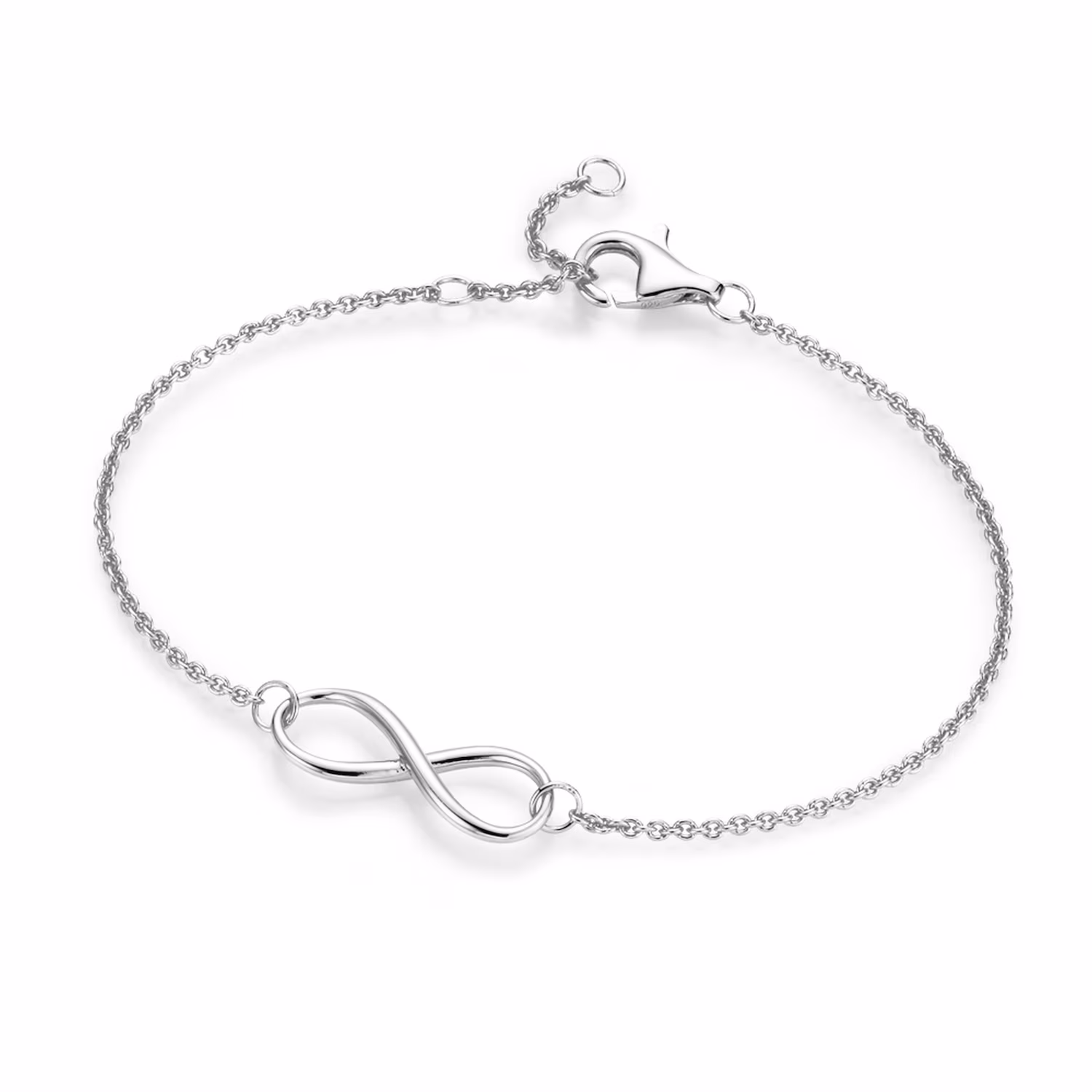 Armband Infinityzeichen als Mittelteil, Silber 925