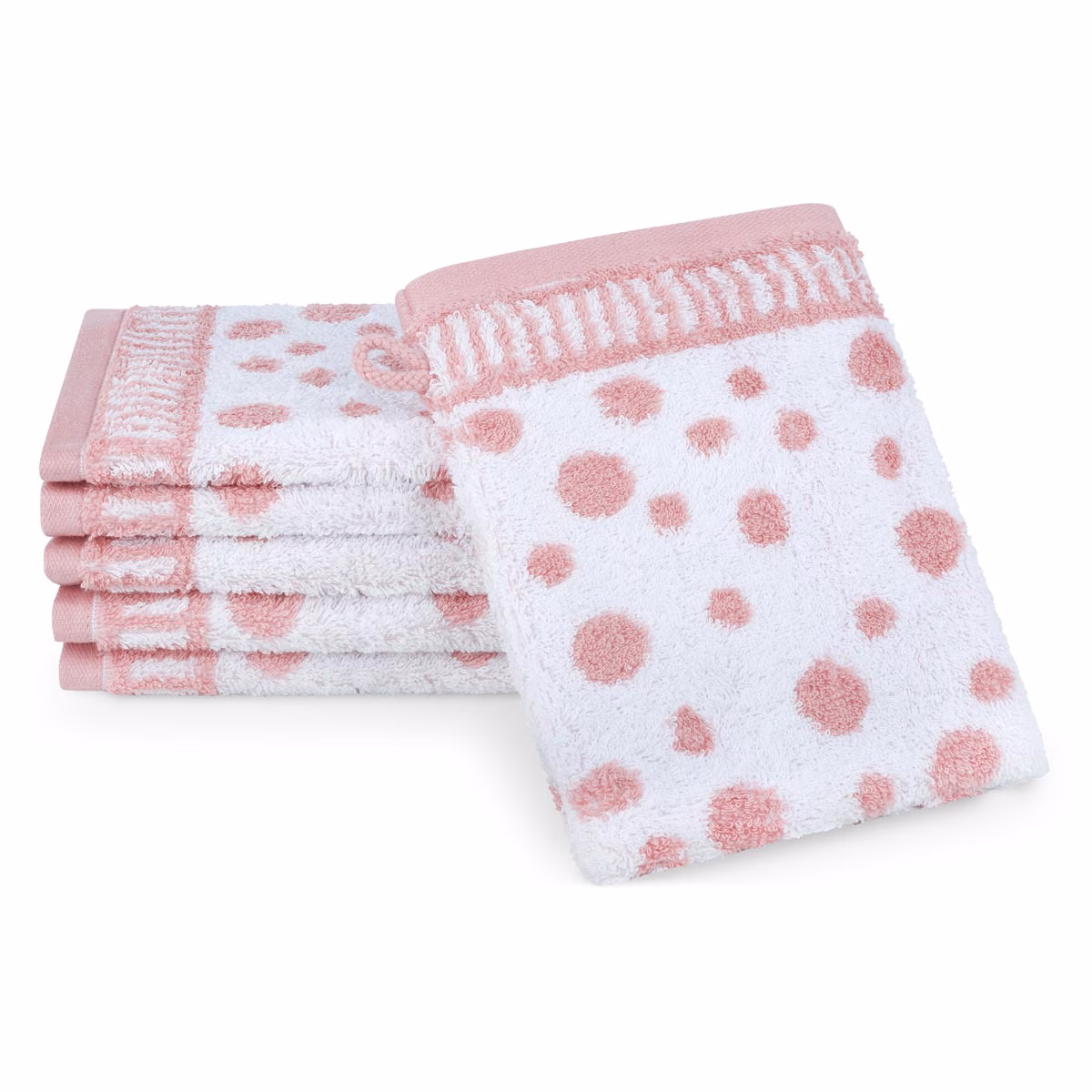 Waschhandschuh Punkte allover (6er Set)