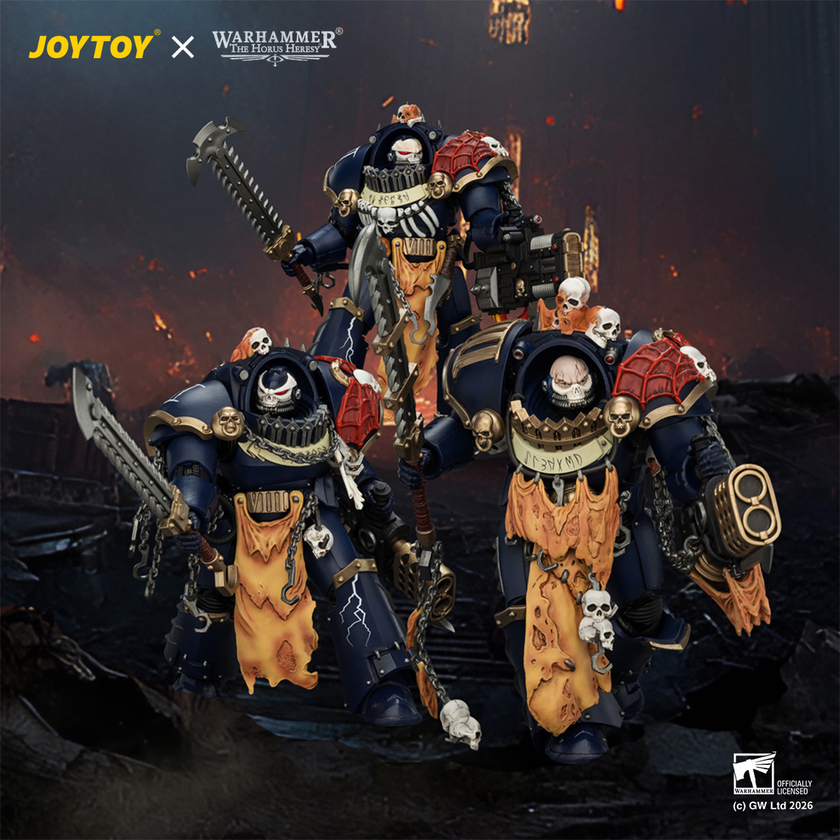 JOYTOY Warhammer The Horus Heresy 1:18 Night Lords Contekar Terminator - JOYTOY WORLD