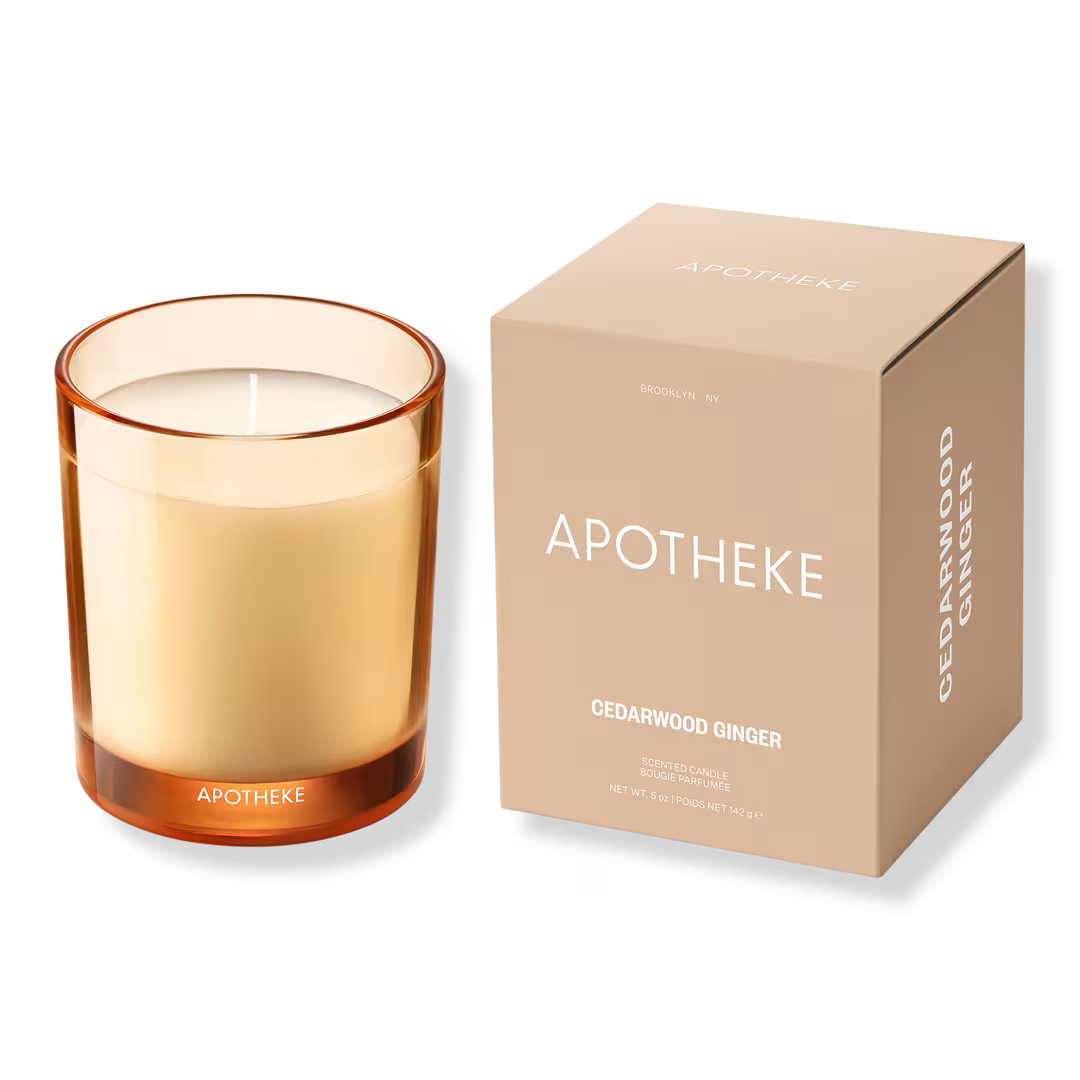 APOTHEKE  Cedarwood Ginger Petite Scented Candle