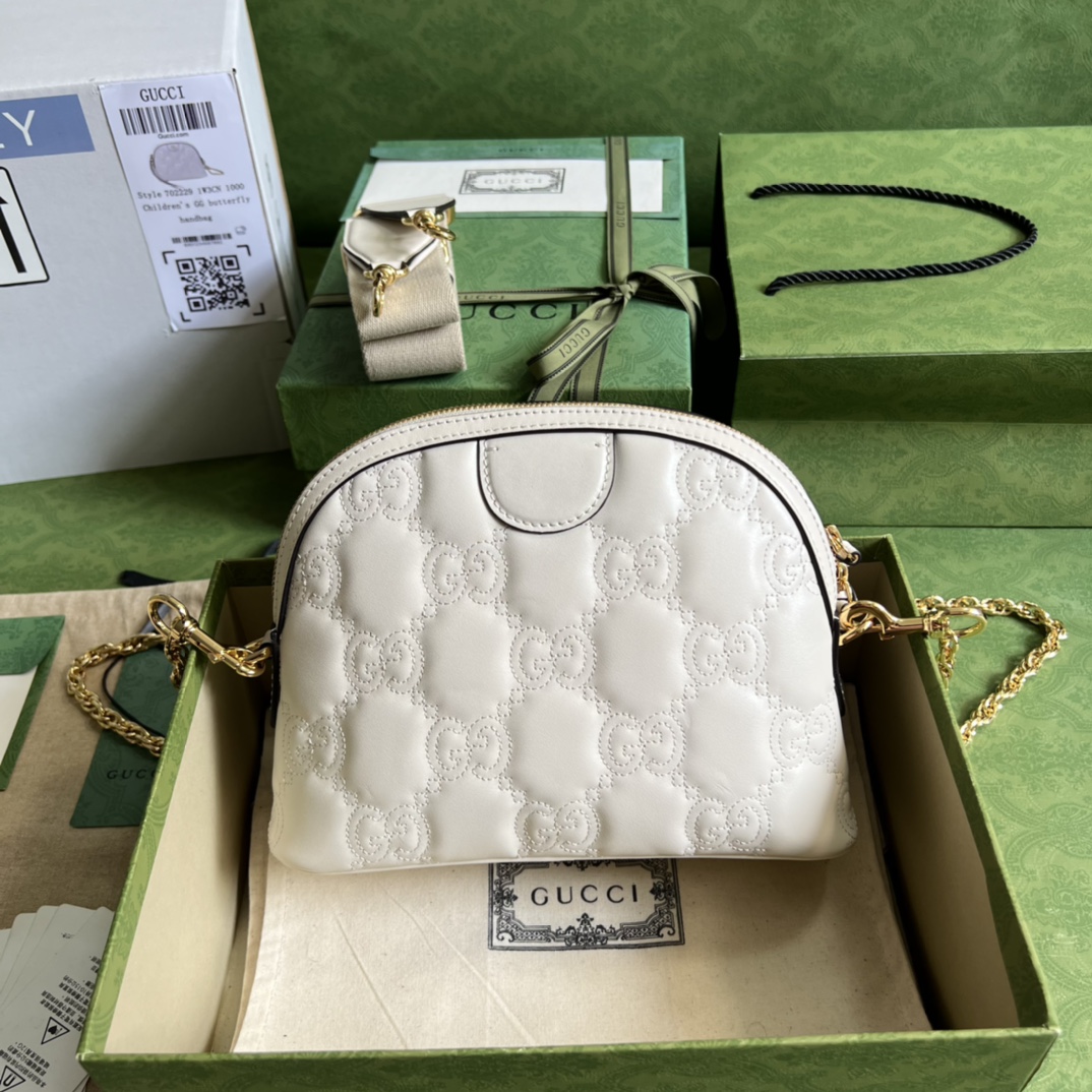 Gucci GG matelass?? leather small bag 702229