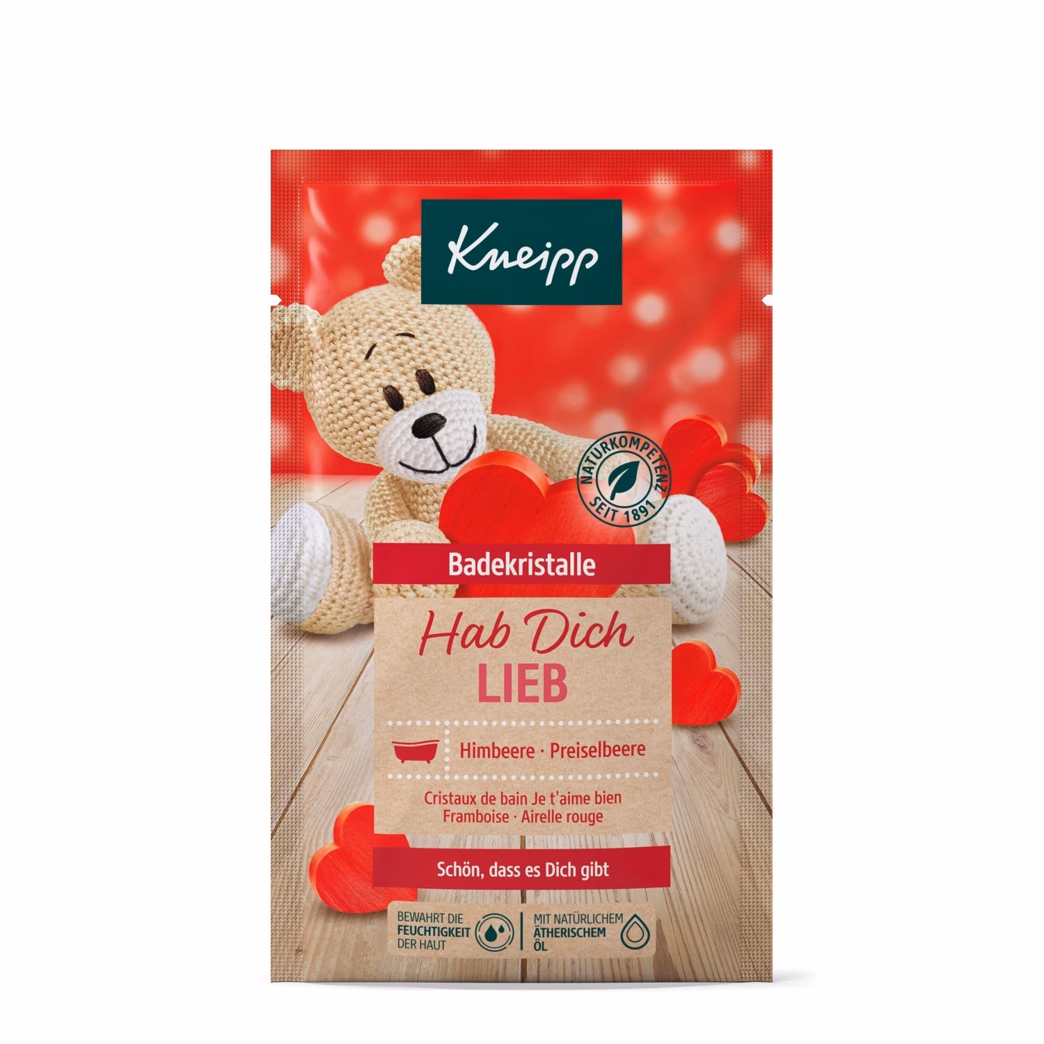 Badekristalle Hab dich lieb - Himbeere & Preiselbeere