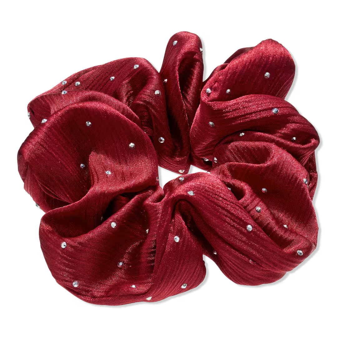 Conair Accessories  Large Satin Scrunchie with Rhinestones