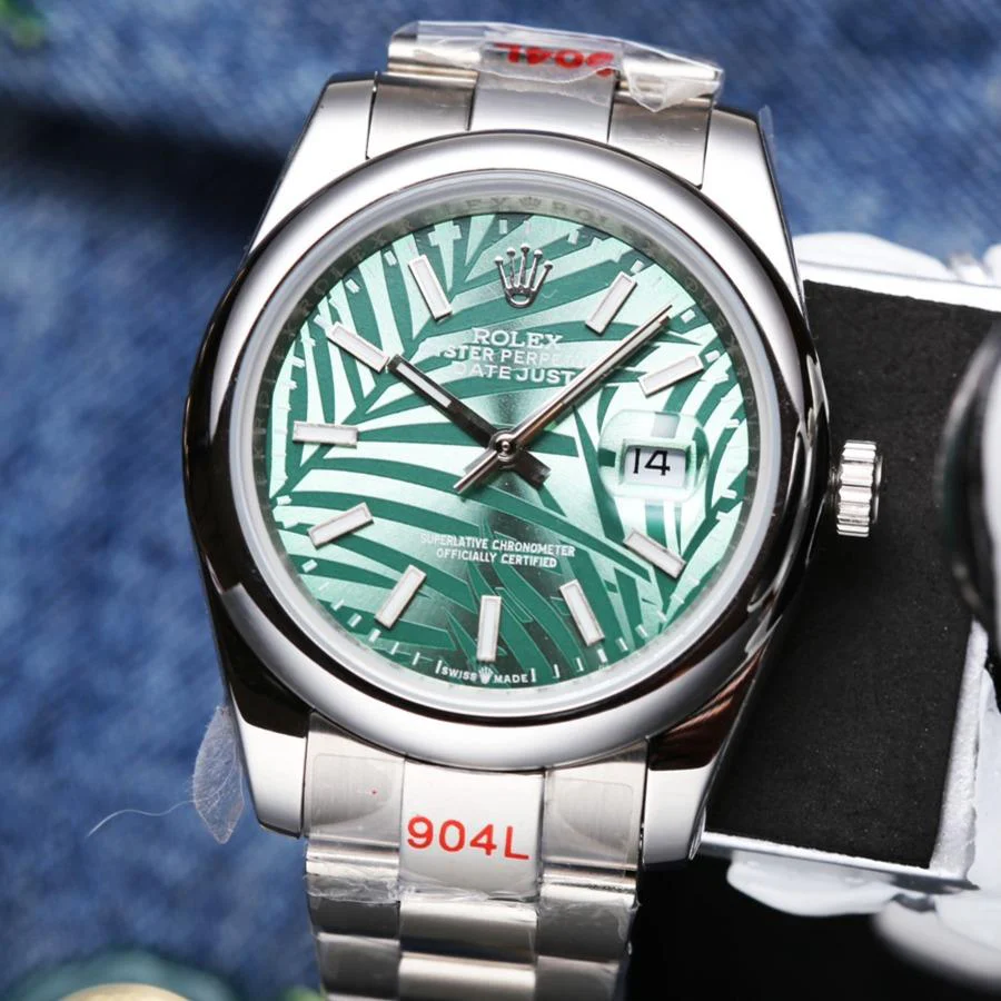 Rolex Watch DATEJUST 41 STAINLESS STEEL CUSTOM GREEN DIAL