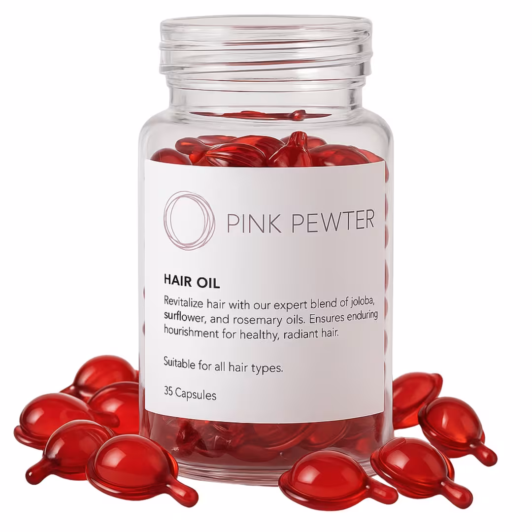 Pink Pewter  Lightweight Hair Oil Capsules