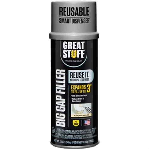 GREAT STUFF SMART DISPENSER, Expanding Foam, Big Gap Filler 12oz Case of 12