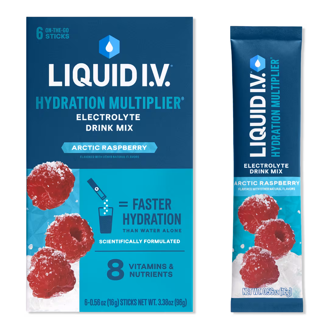 LIQUID I.V.  Hydration Multiplier Electrolyte Drink Mix Arctic Raspberry