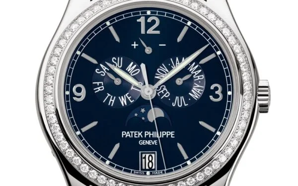 Replica Complications 5147G-001 Patek Philippe ANNUAL CALENDAR, MOON PHASES.  39 mm,White gold