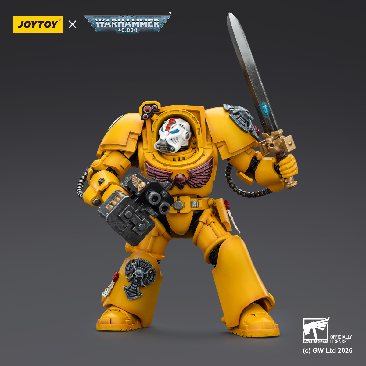 JOYTOY Warhammer 40k 1: 18 Imperial Fists Terminators - JOYTOY WORLD