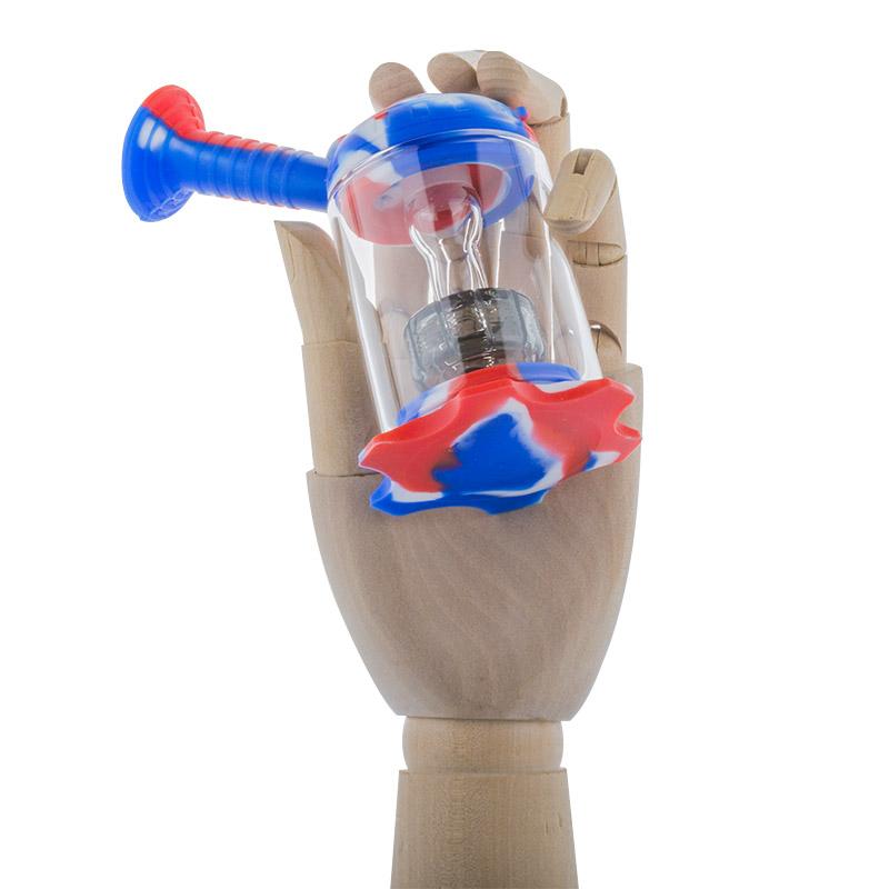 5 Castle Silicone Showerhead Perc Dab Rig (Random Color)