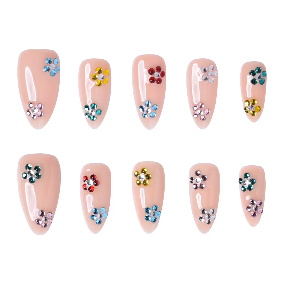 3H Nails  Nashville - Medium Almond Press-On Nails
