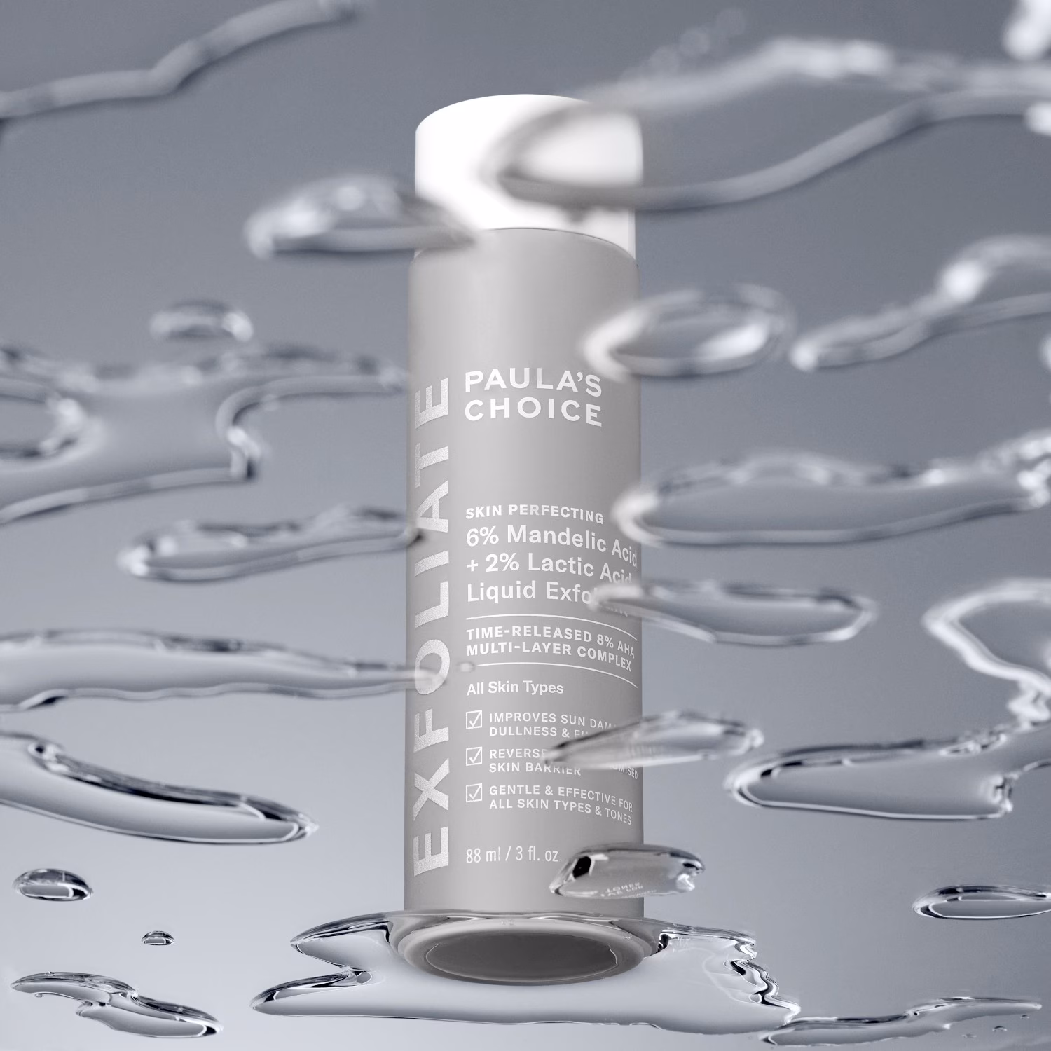 6% Mandelic + 2% Lactic Acid Liquid Exfoliant