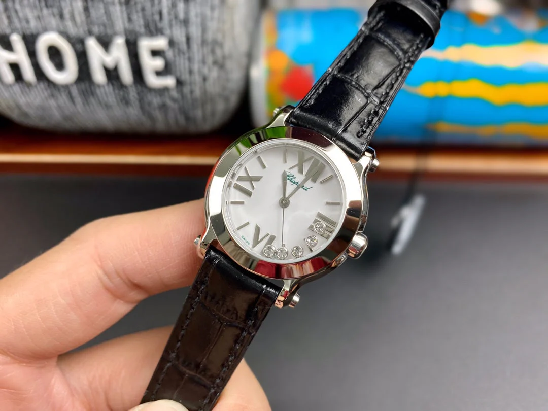 Chopard Watch Happy Diamonds 30mm Silver White Dial