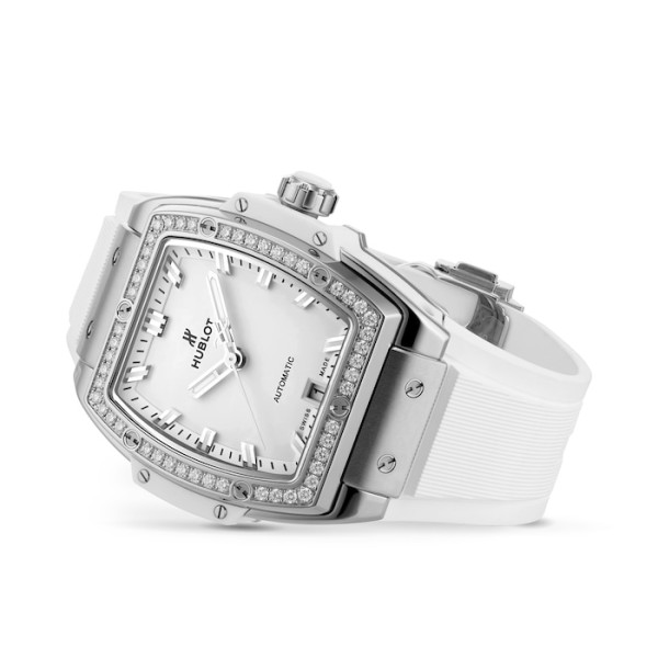 Replica Hublot Spirit Of Big Bang Women Automatic White Rubber Watch 665.NE.2010.RW.1204