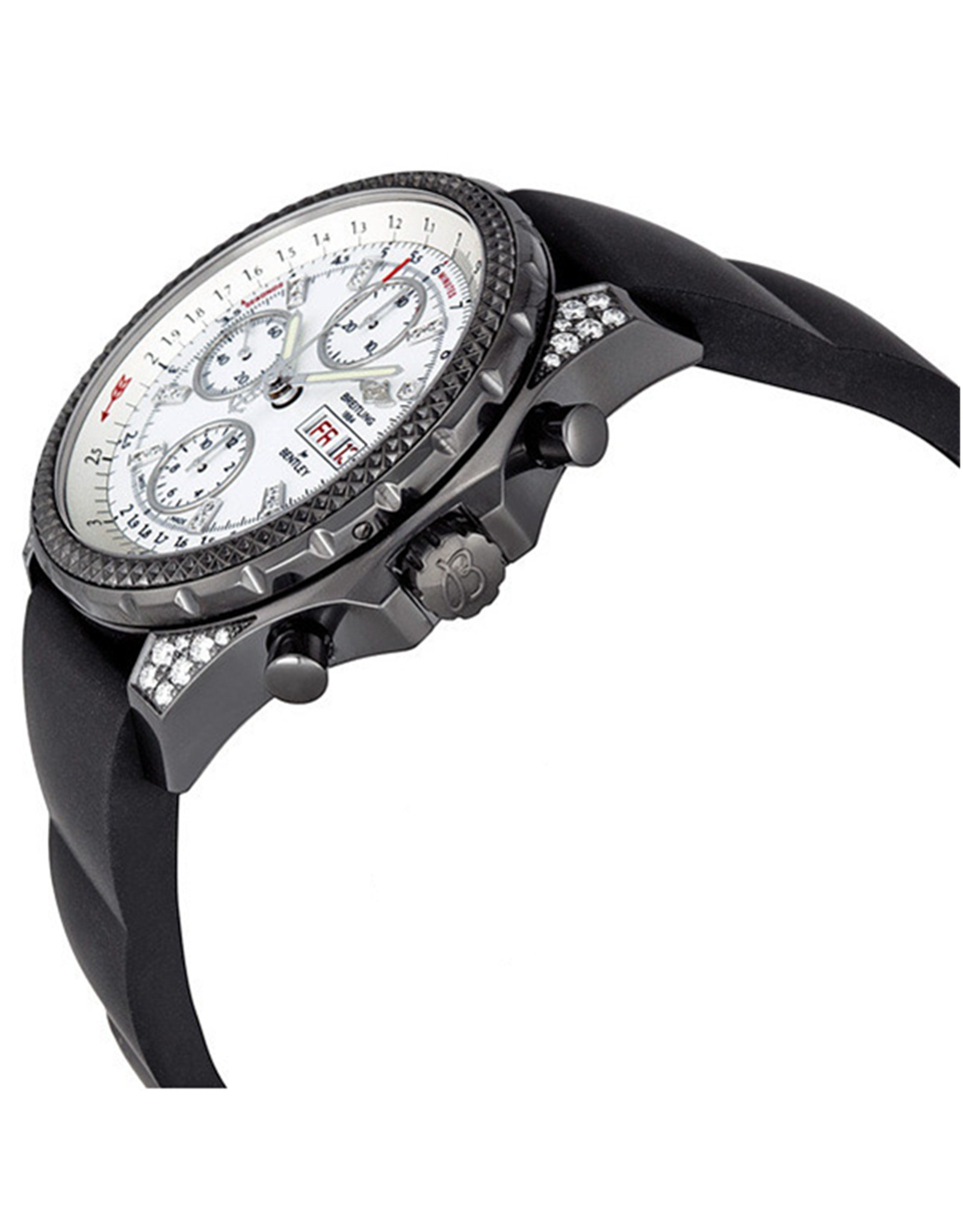 Replica Breitling Bentley White Dial Black Rubber Strap M1336267 A729BKRD