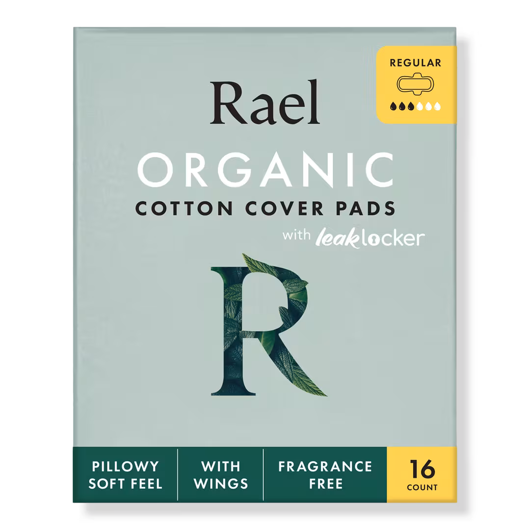 Rael  Regular Organic Cotton Cover Pads With Wings