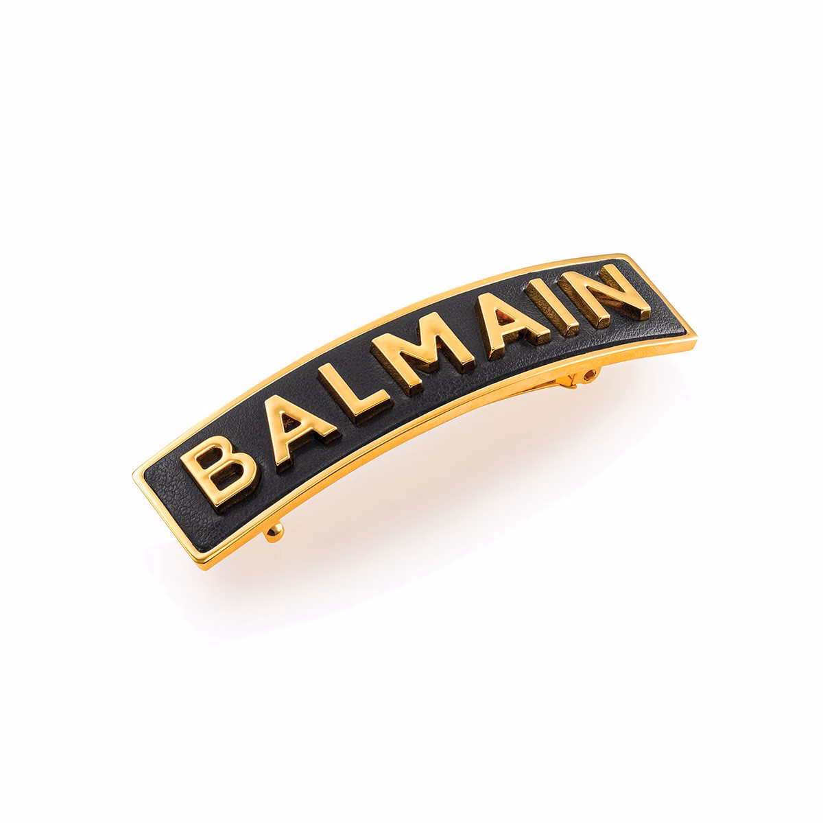 Gold Plated Hair Slide Logo