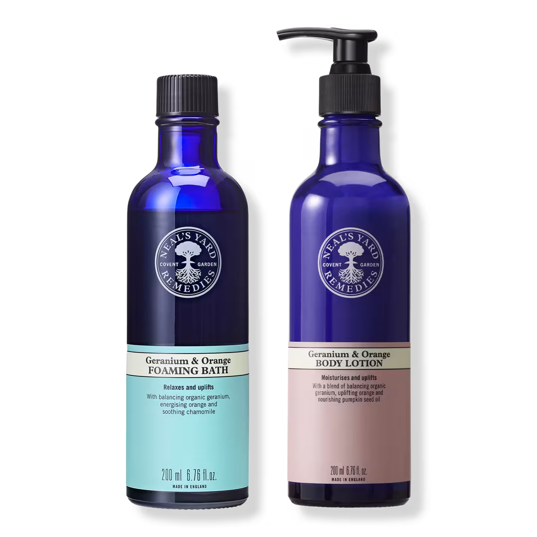 Neal's Yard Remedies  Organic Geranium & Orange Bath & Body Essentials