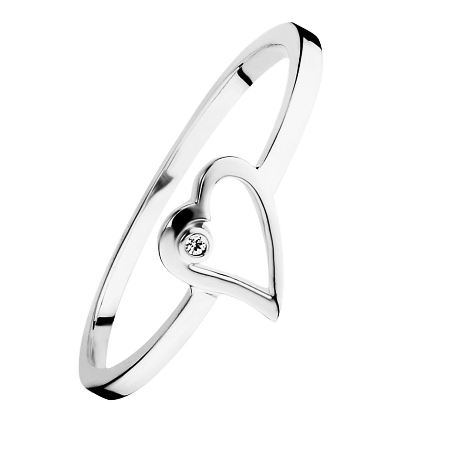 Damenring 925er Silber rhodiniert