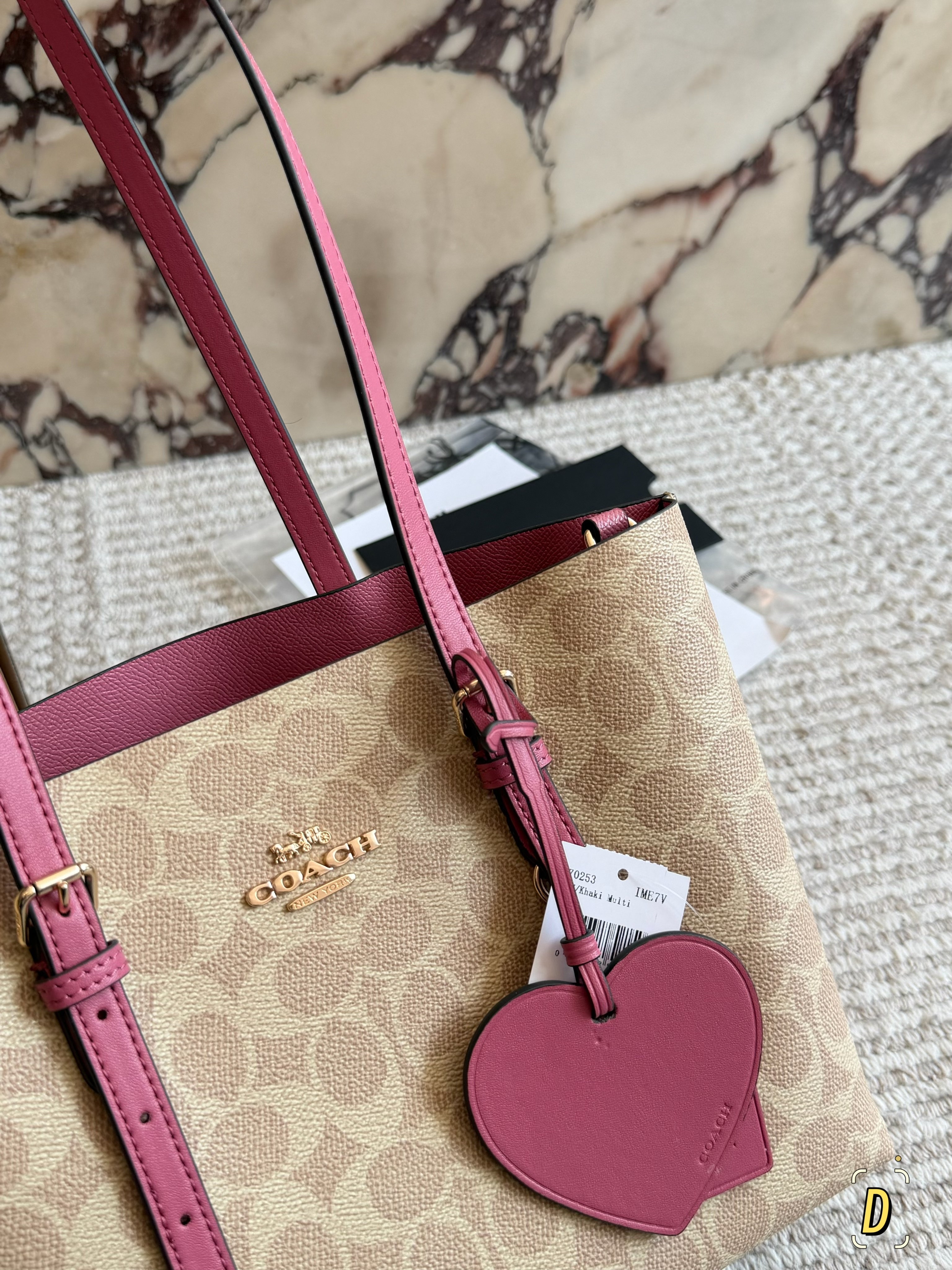 Coach Mollie 25 Peony Pink Handbag