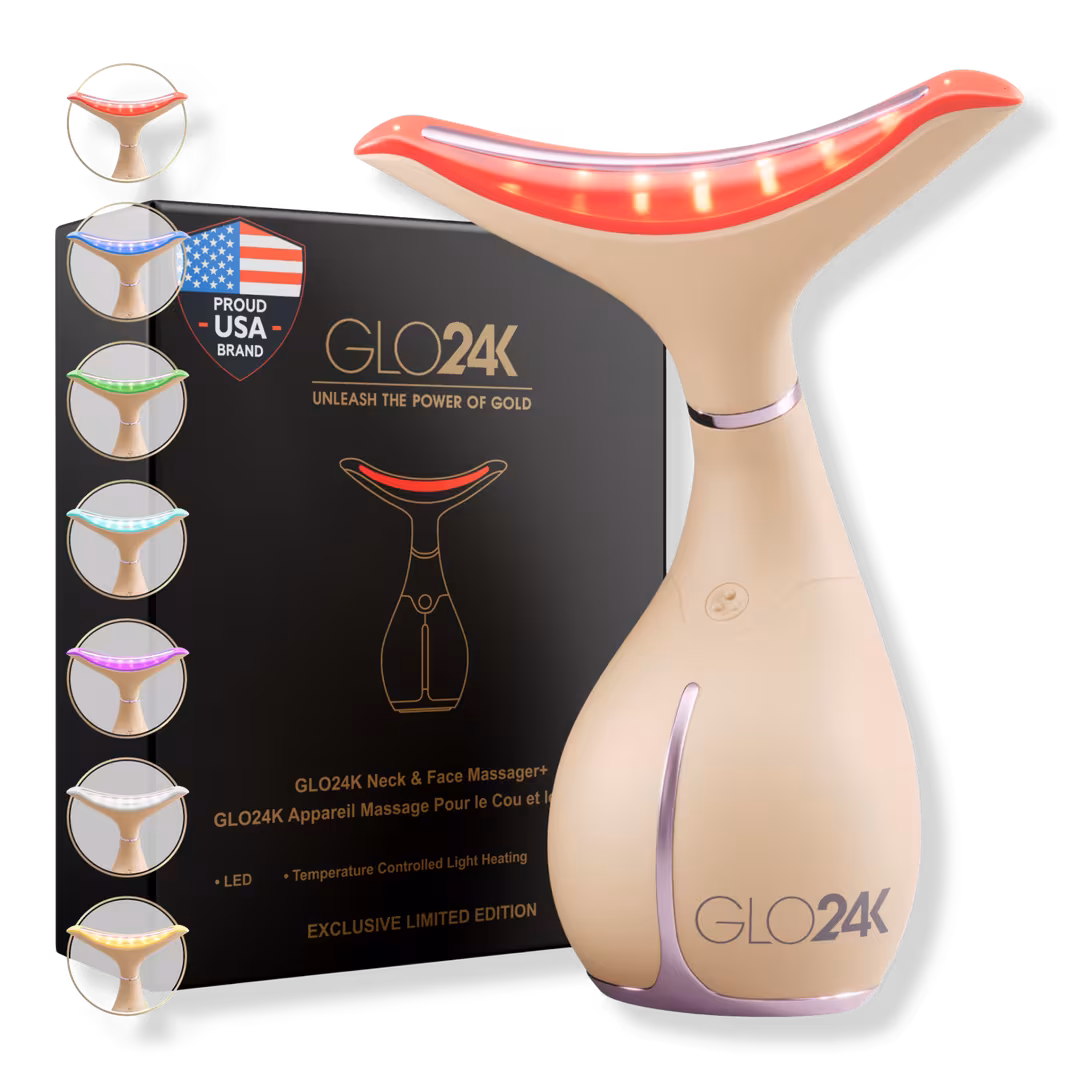 Glo24k  Limited Edition 7 Color LED Neck and Face Beauty Device