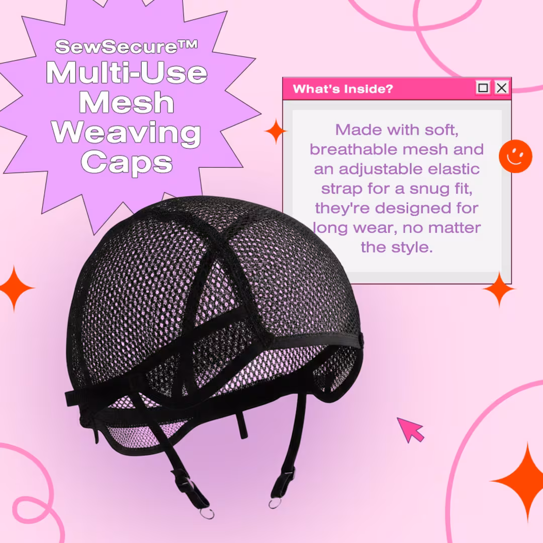 The Frontal Queen  Sew Secure Mesh Weaving Caps
