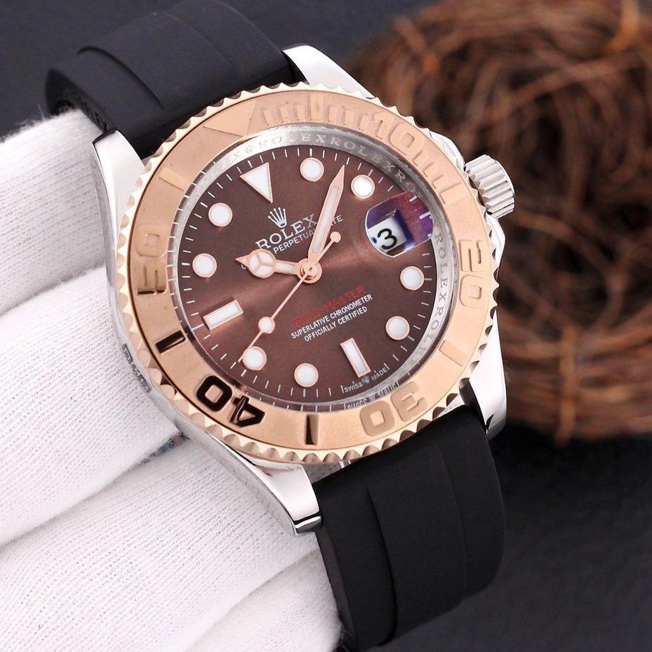 Rolex Watch YACHT-MASTER STEEL CASE RUBBER STRAP Watch