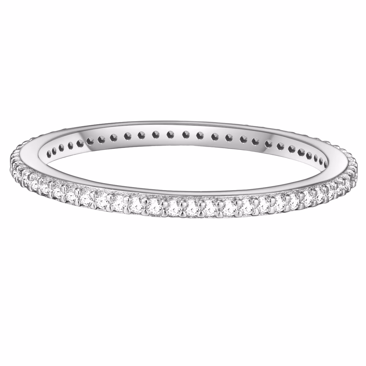 Ring aus Sterling Silber in silber mit Zirkonia