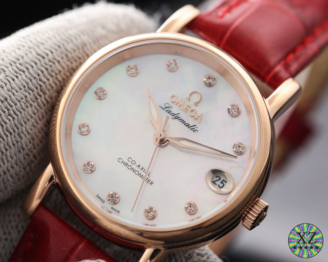Omega Watch DE VILLE LADYMATIC 31MM MOP DIAL LEATHER STRAP