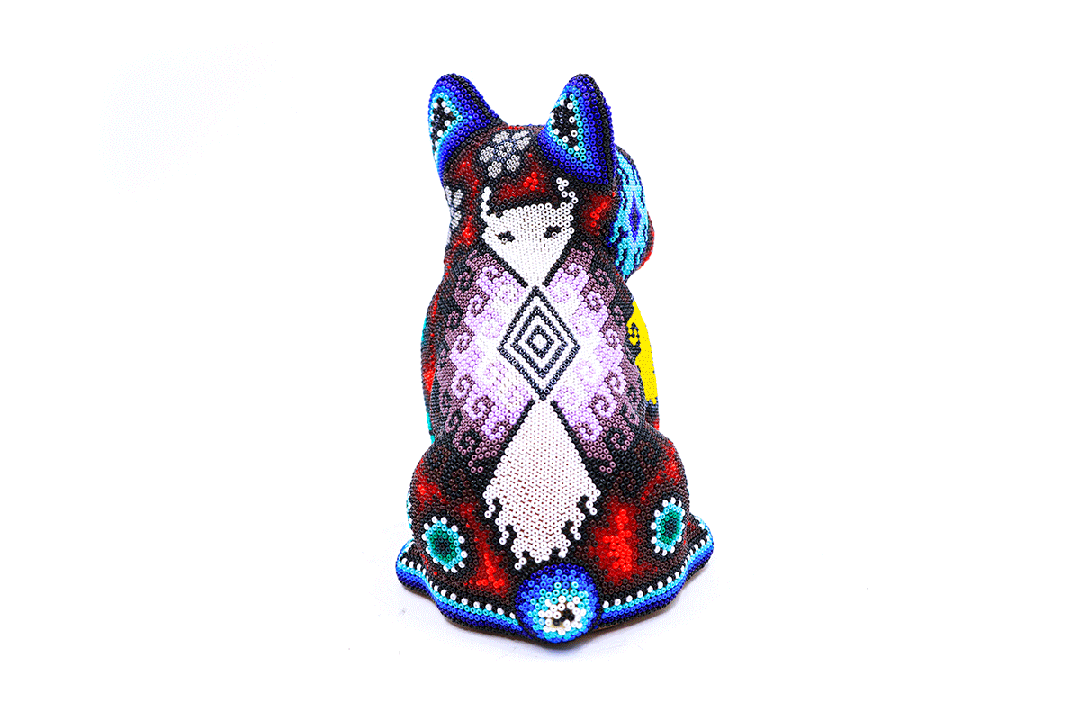 French Bulldog - Obra de Arte Huichol