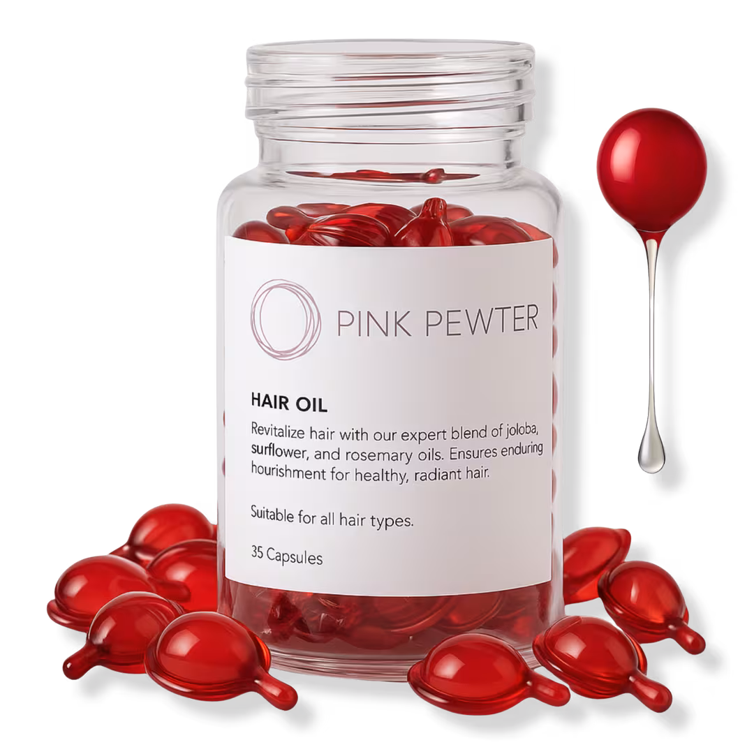 Pink Pewter  Lightweight Hair Oil Capsules