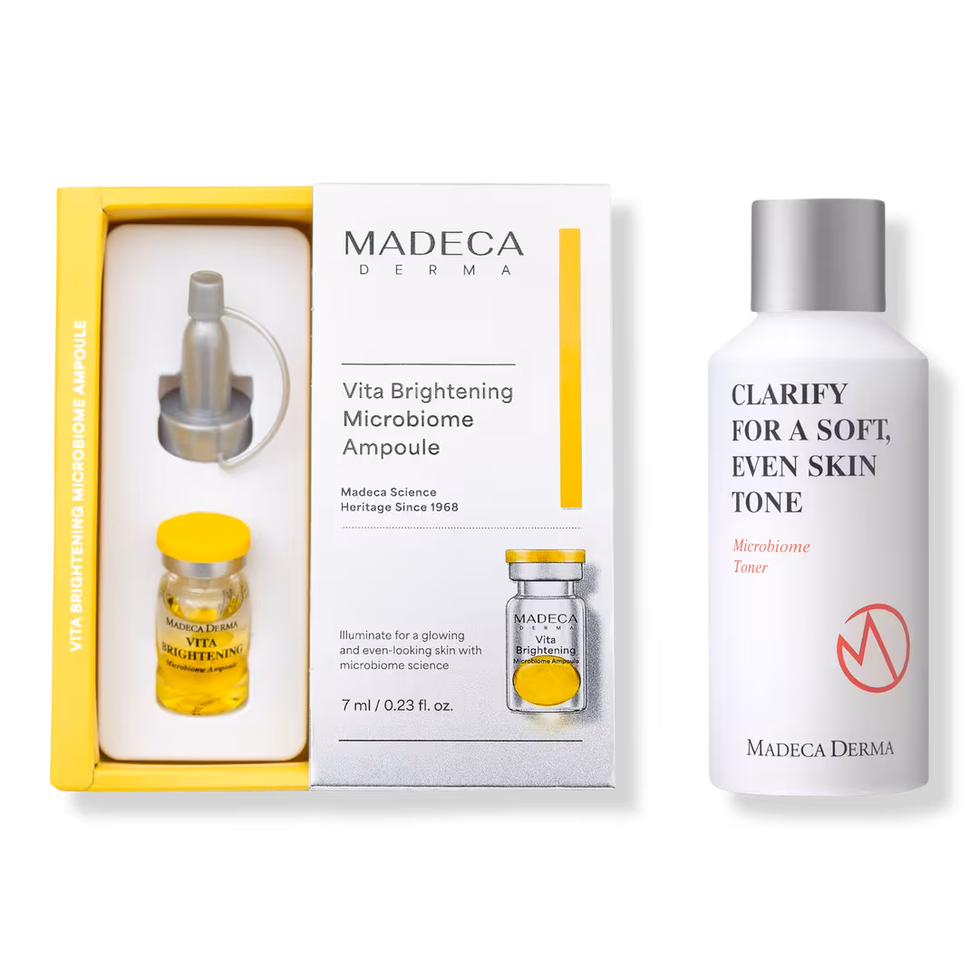 Madeca Derma  Vita Brightening Microbiome Ampoule + Microbiome Toner Set