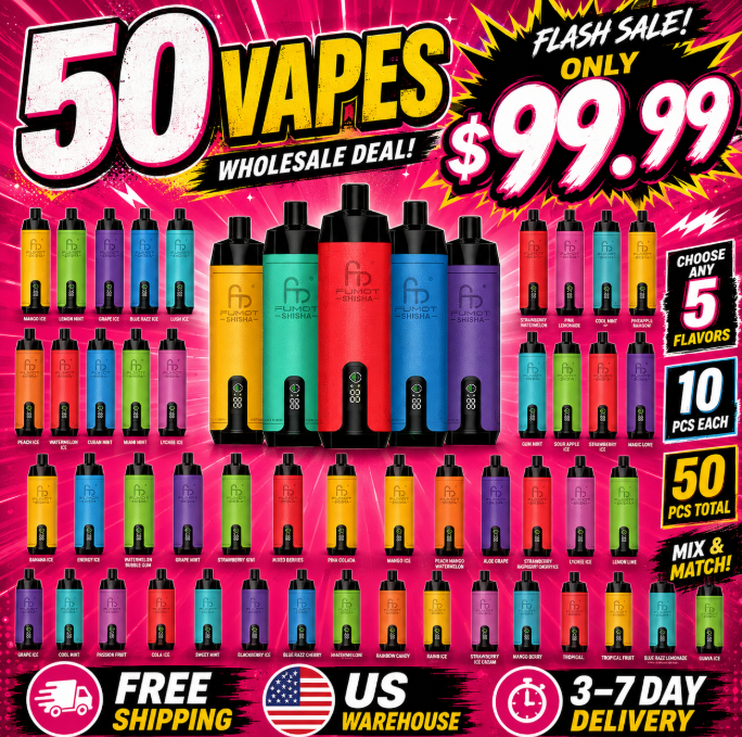 50-Pack Wholesale | Fumot RandM Shisha 10000 Disposable Vape