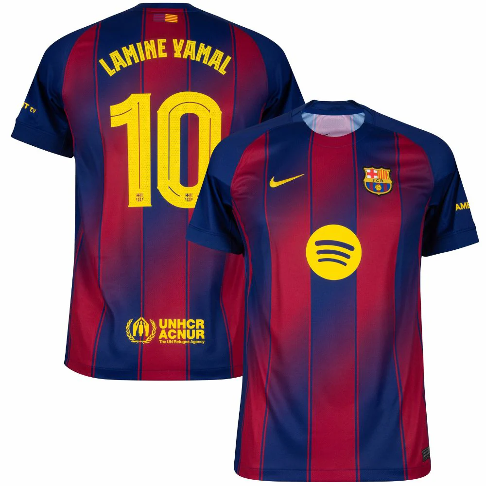 Barca Lamine Yamal 10 Home Jersey Men 2025 2026