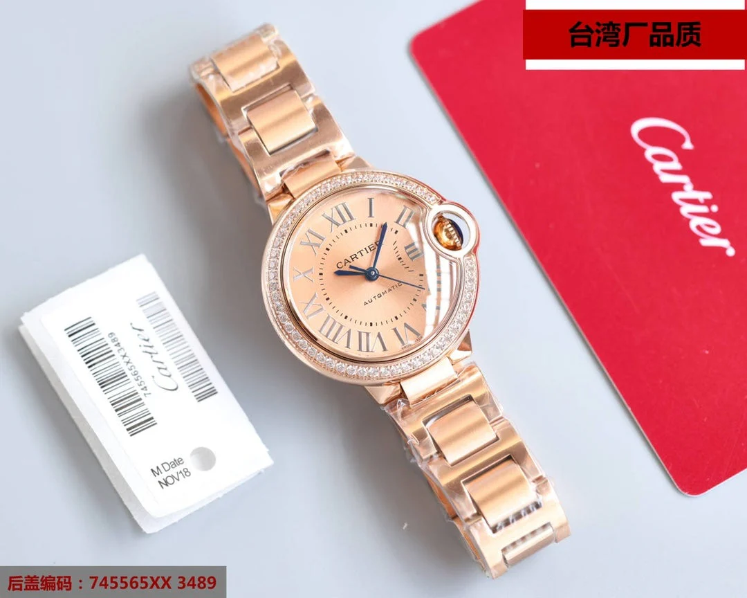 Cartier Watch BALLON BLEU 33MM ROSE GOLD DIAL