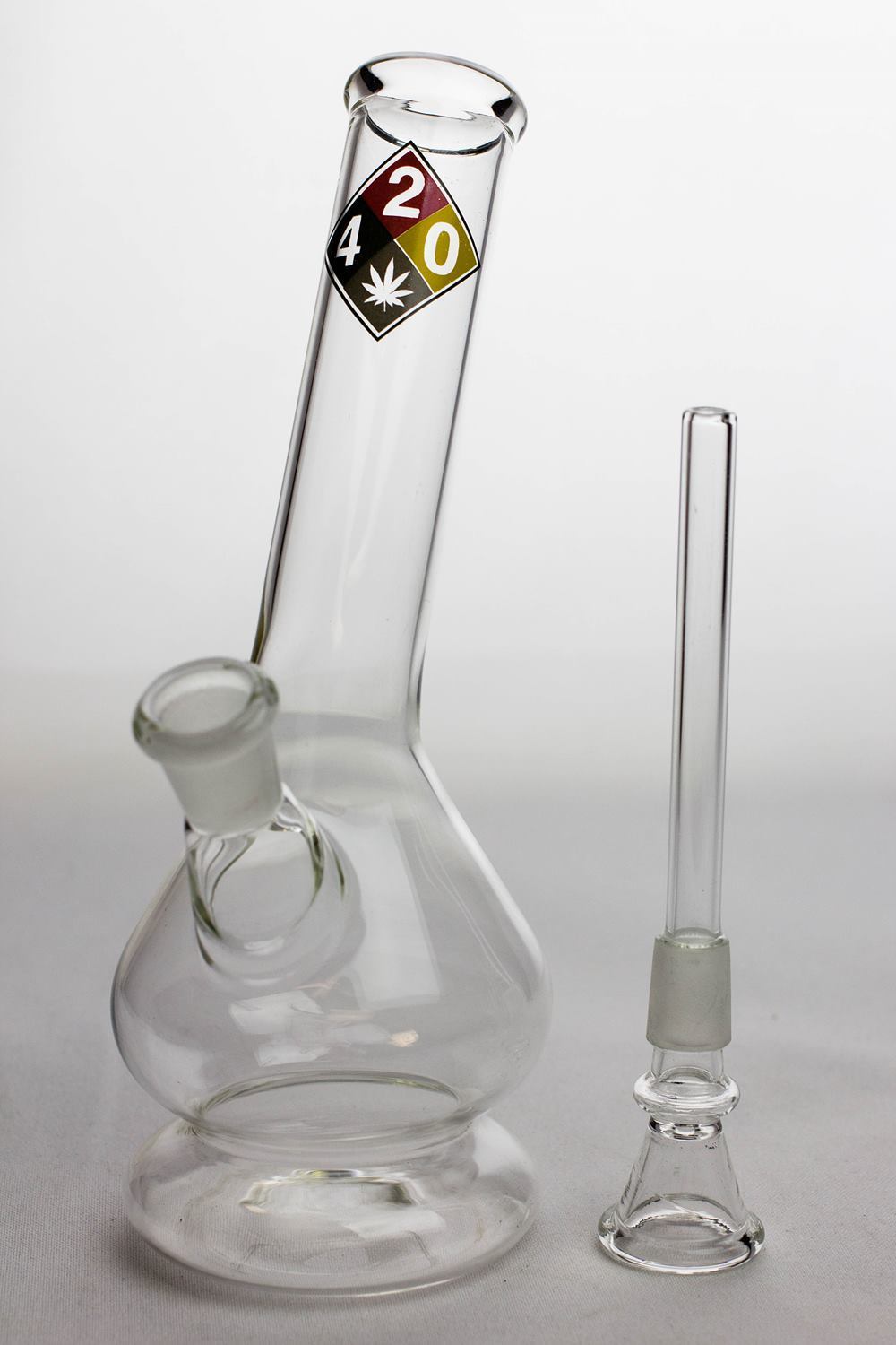 8 Glass Water Bong with Bowl Stem
